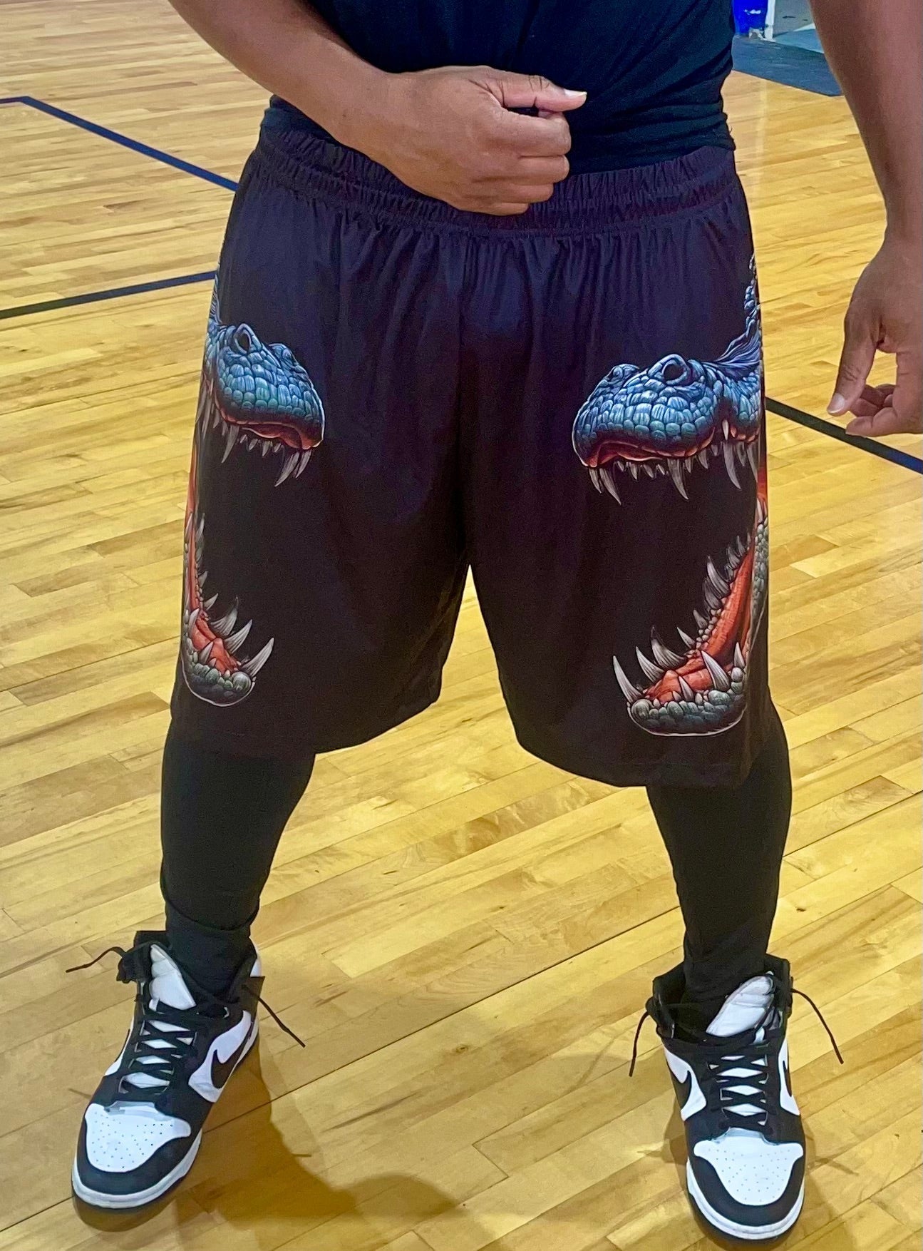 ATHLETIC ALLOVER PRINT SHORTS