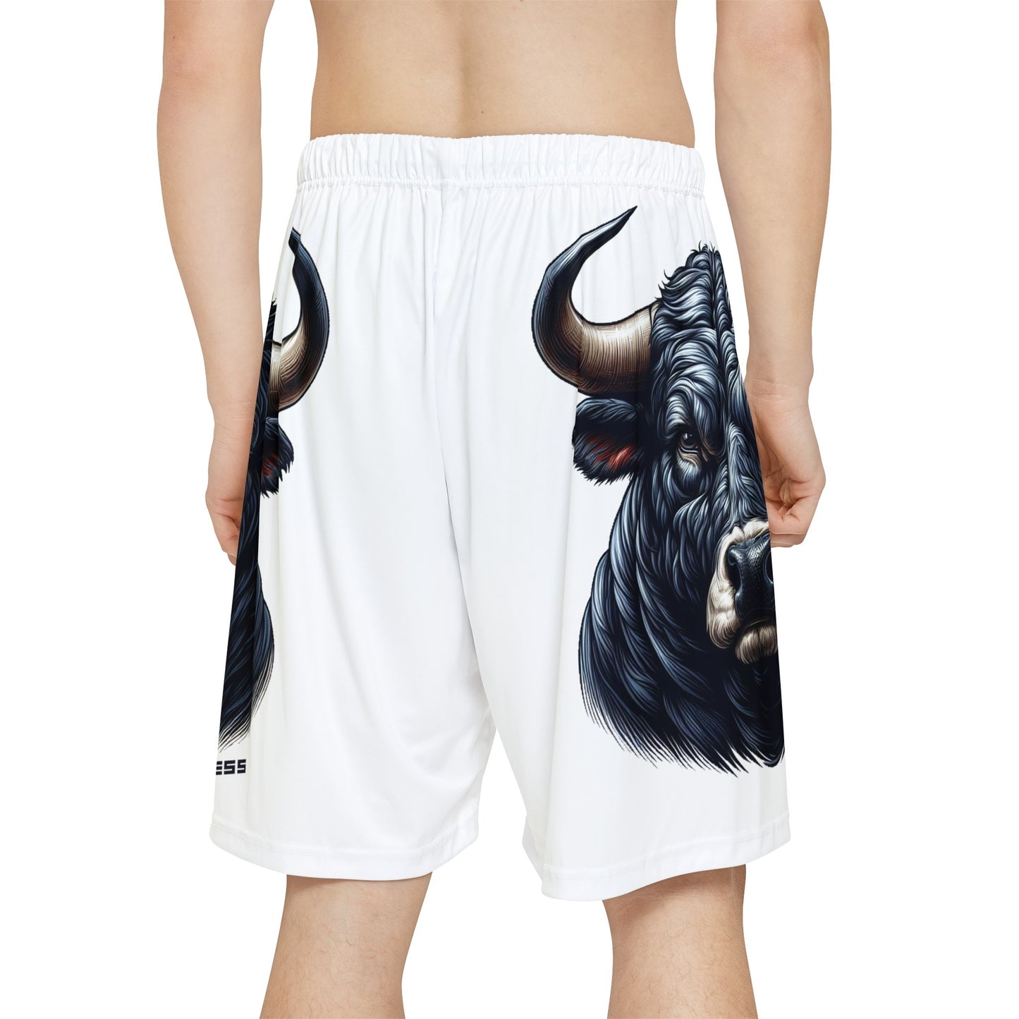 Black Bull Allover Print (No Pockets)