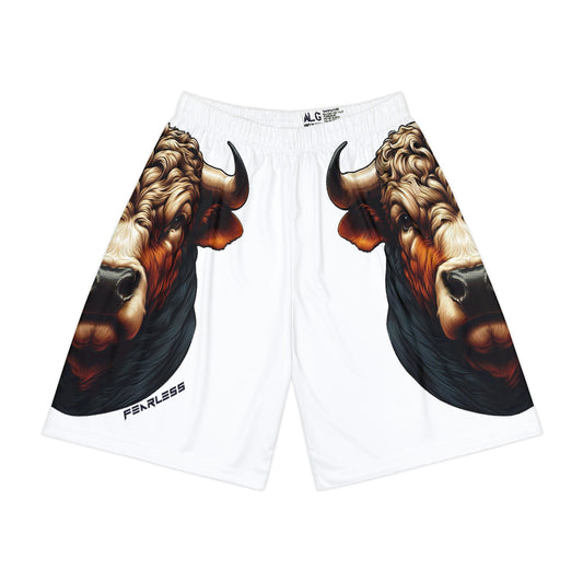 Brown Bull Allover Print (No Pockets)