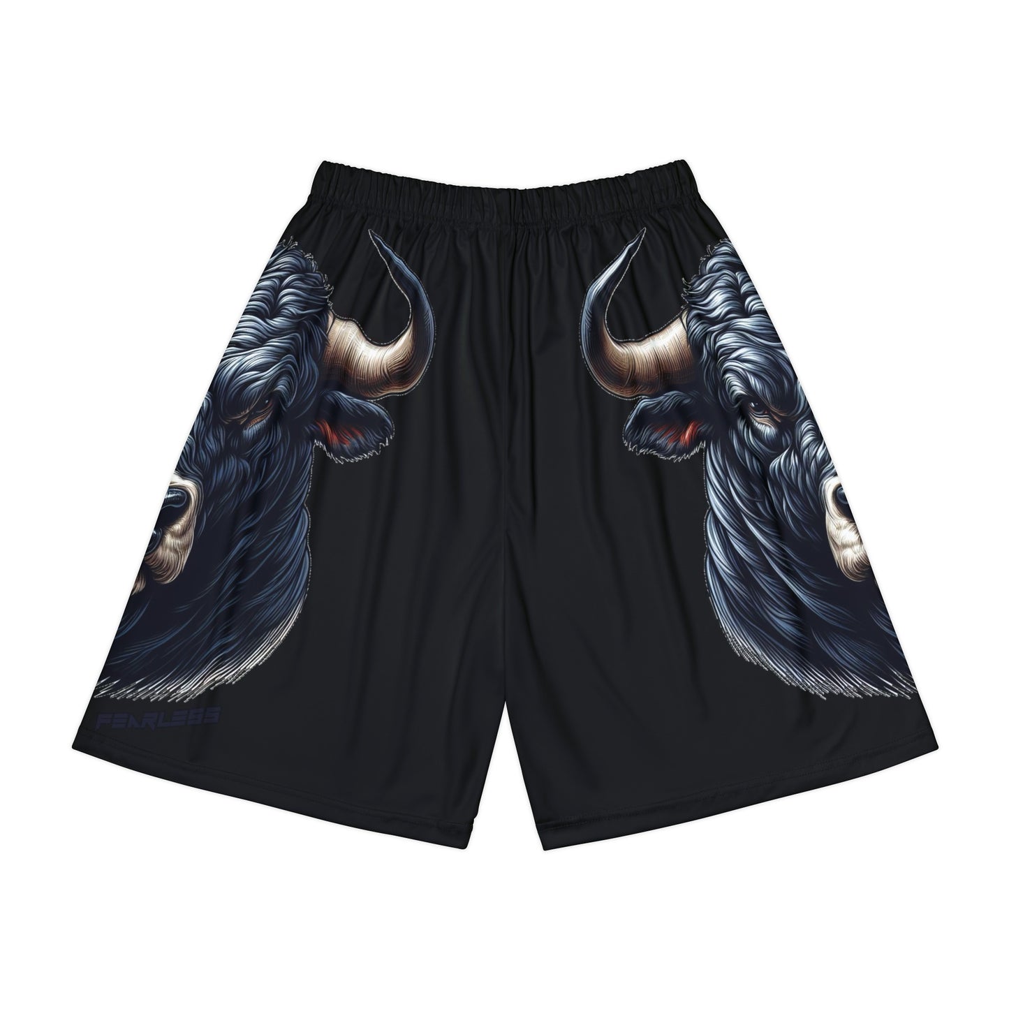 Black Bull Allover Print (No Pockets)