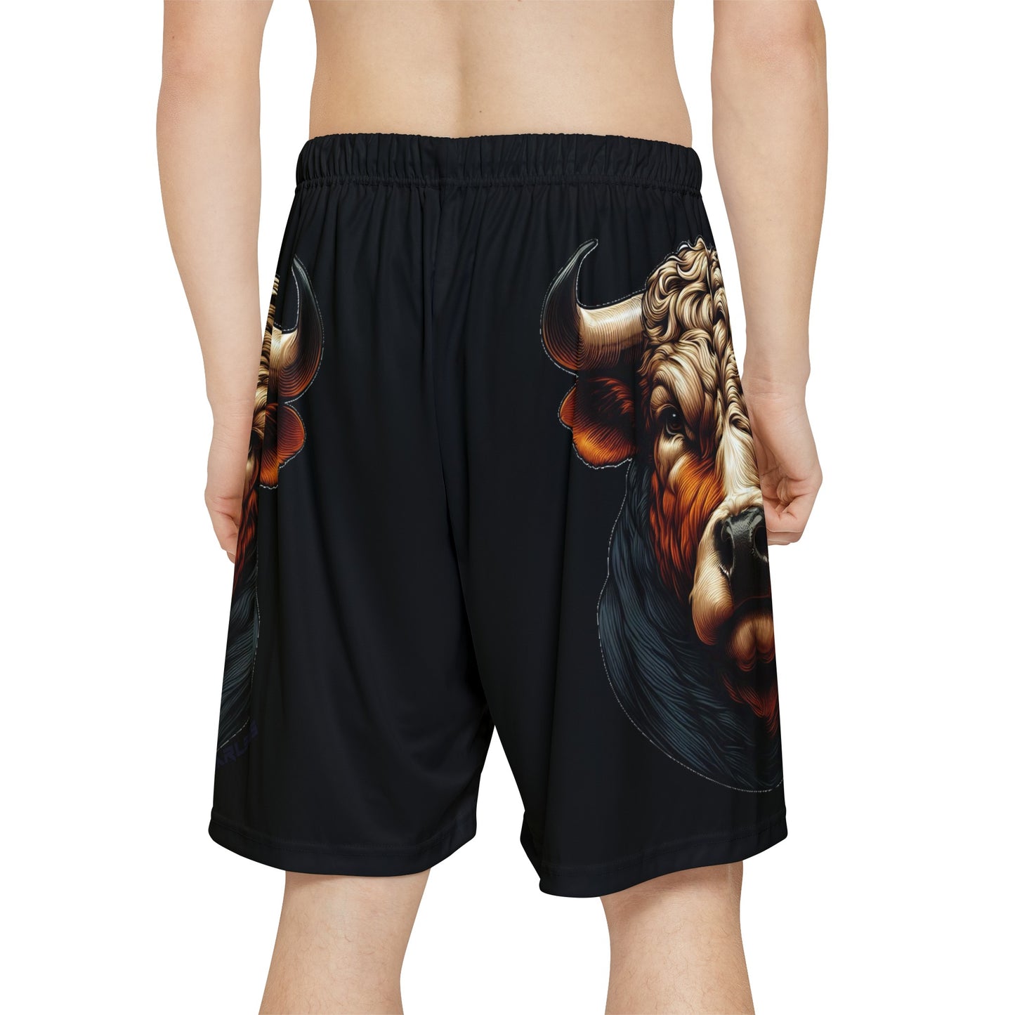 Brown Bull Allover Print (No Pockets)