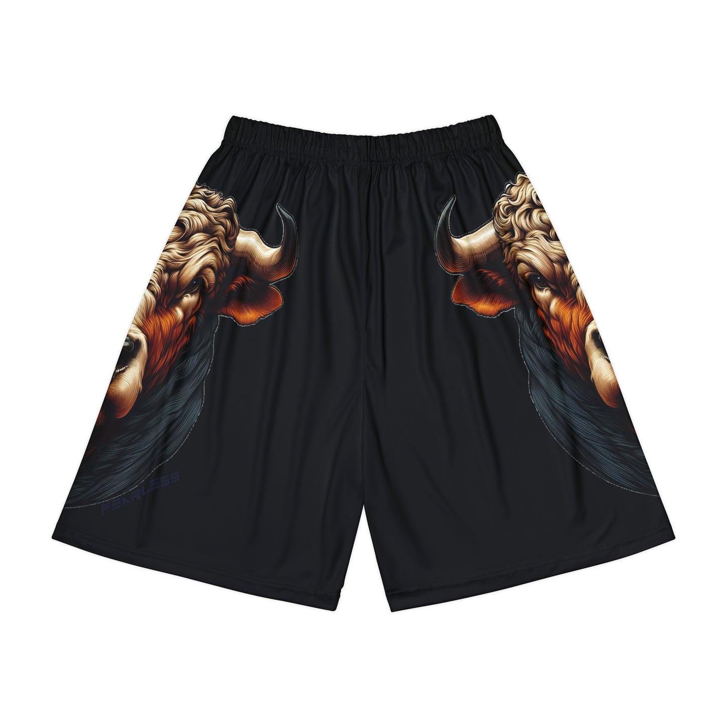 Brown Bull Allover Print (No Pockets)