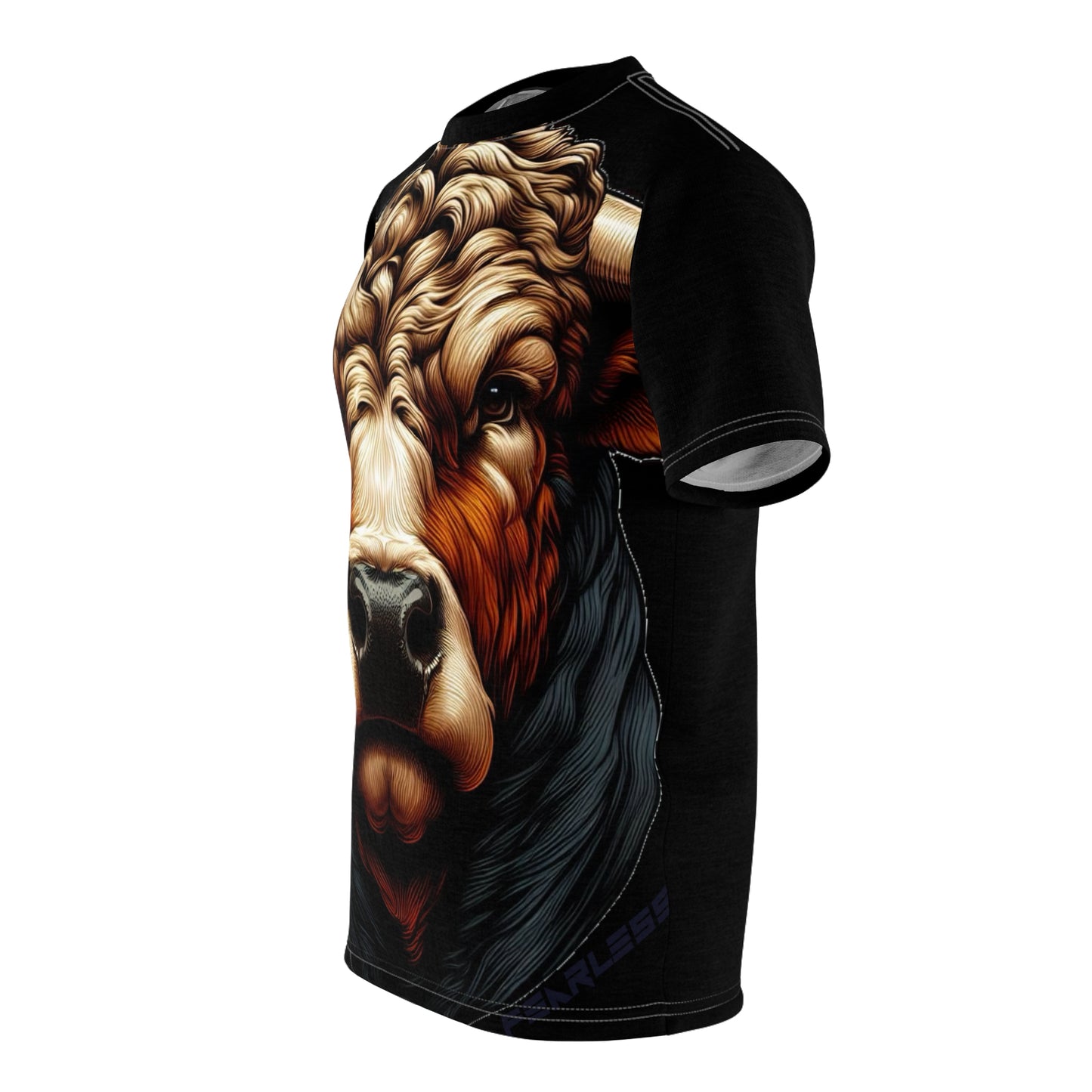 Brown Bull Allover Print Tee