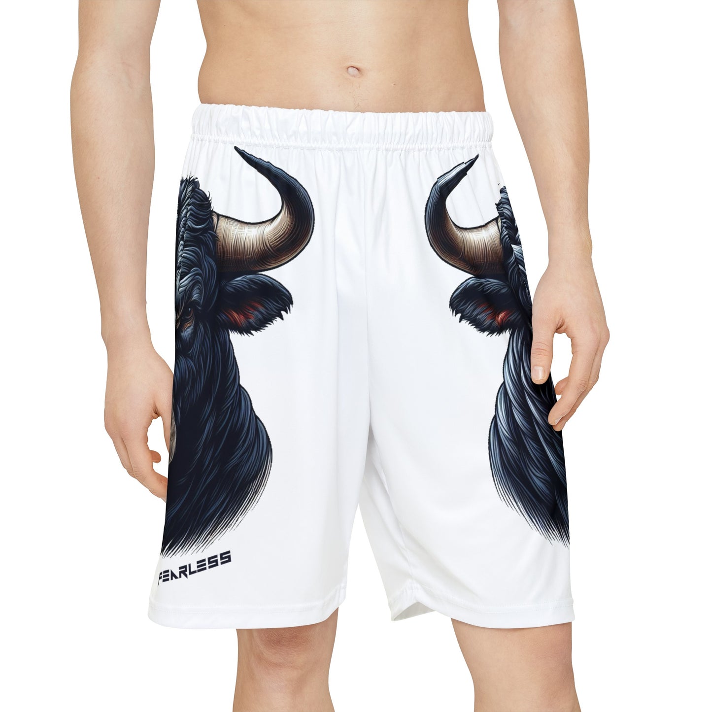 Black Bull Allover Print (No Pockets)