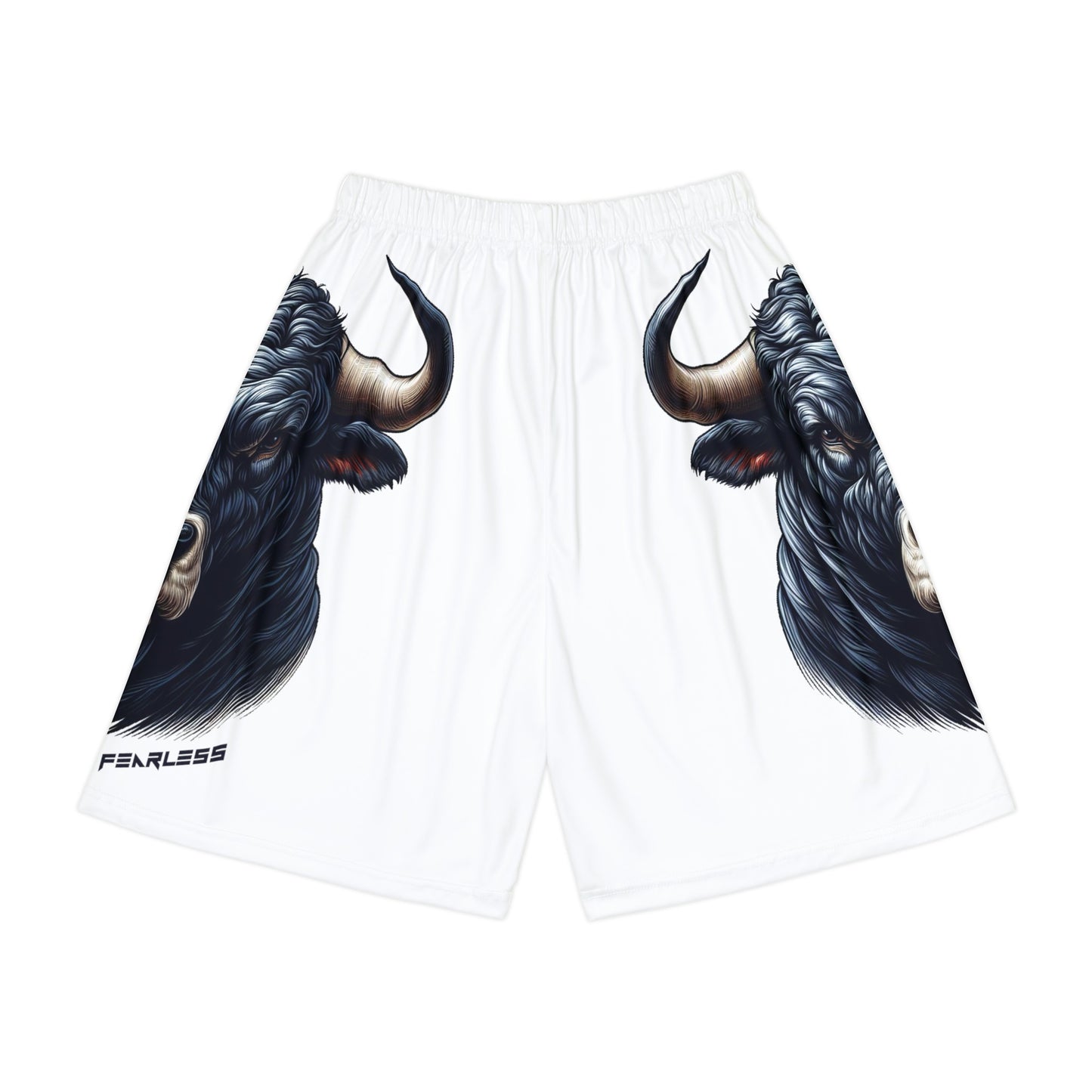 Black Bull Allover Print (No Pockets)