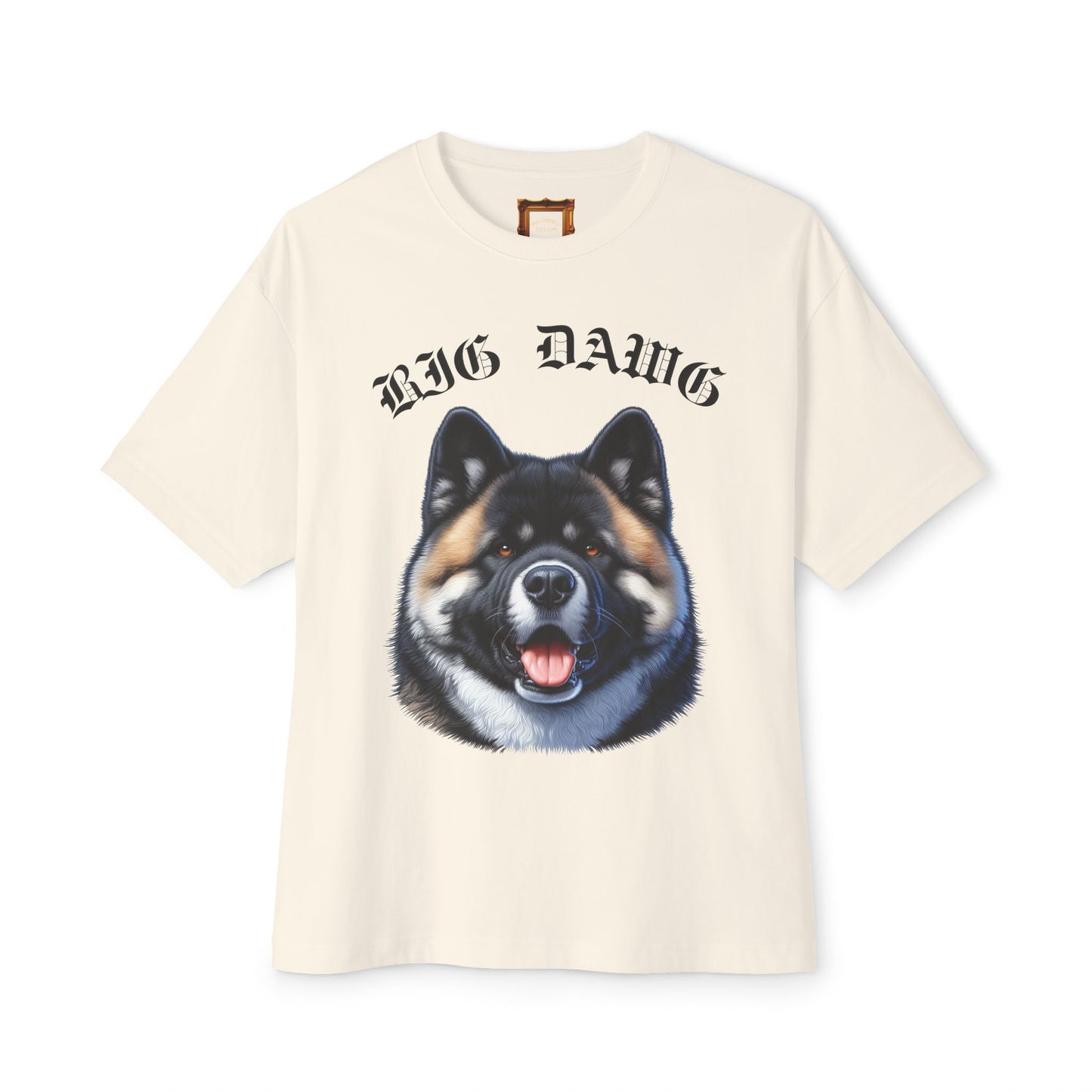 Big Dawg Brown Akita Boxy Tee
