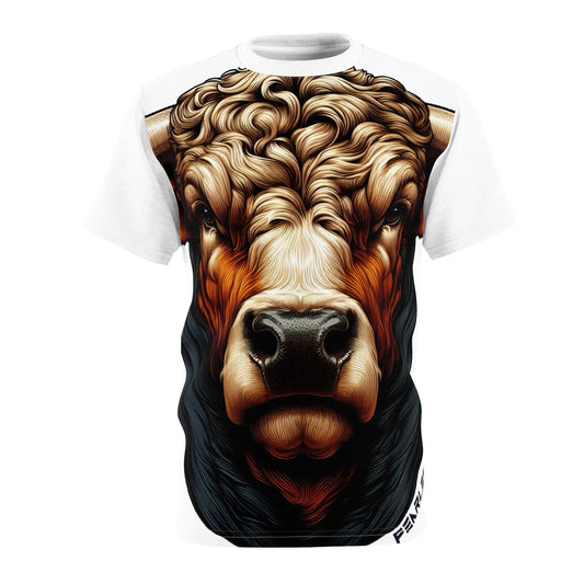 Brown Bull Allover Print Tee