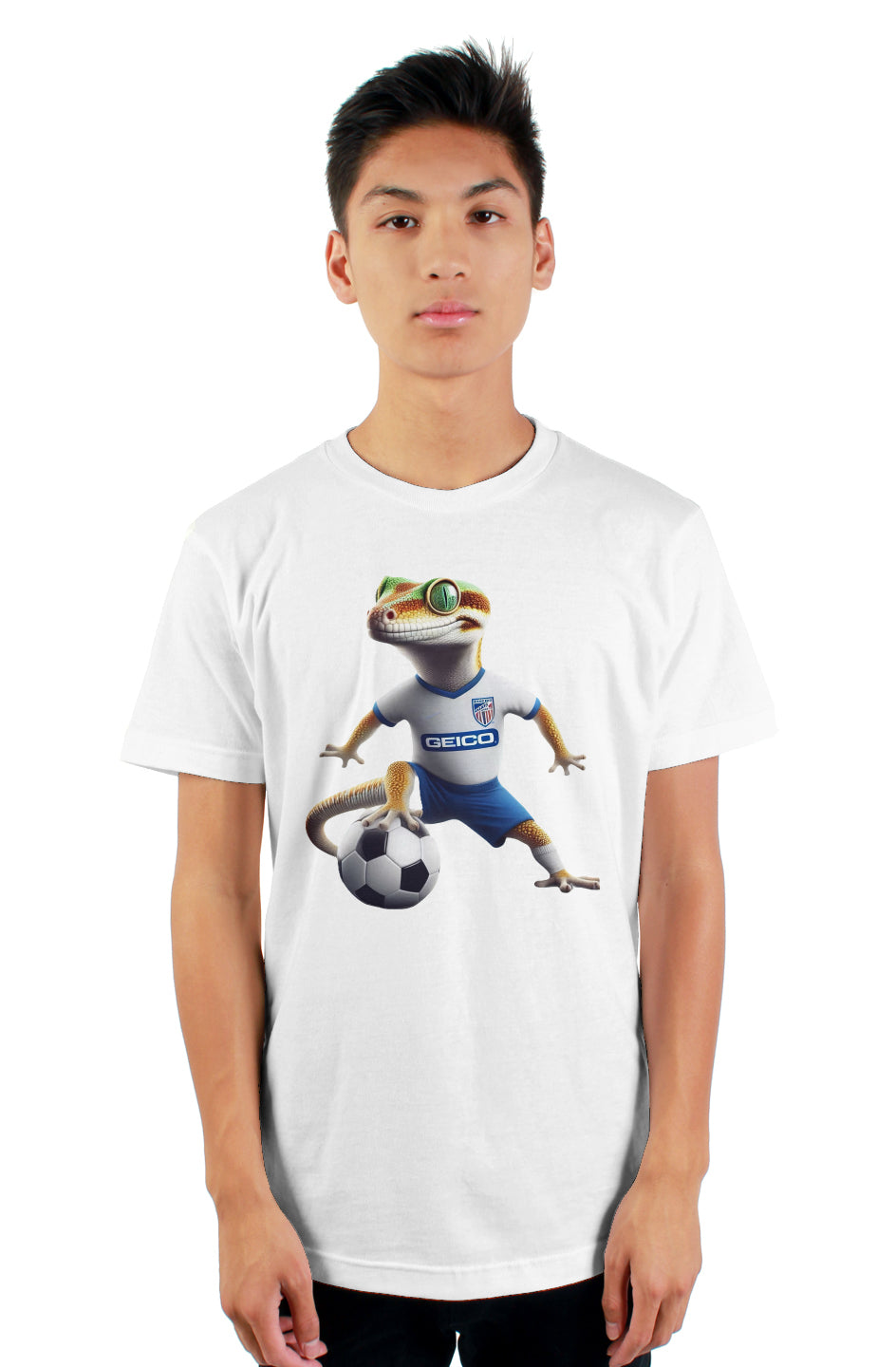 soccer white gecko