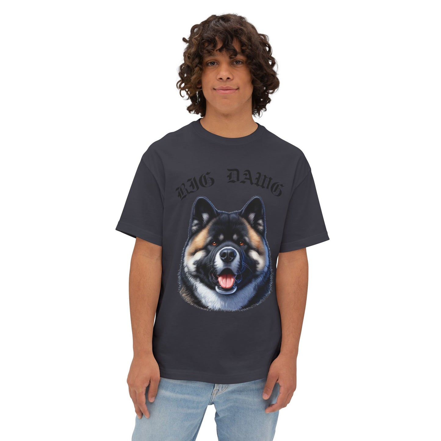 Big Dawg Brown Akita Boxy Tee