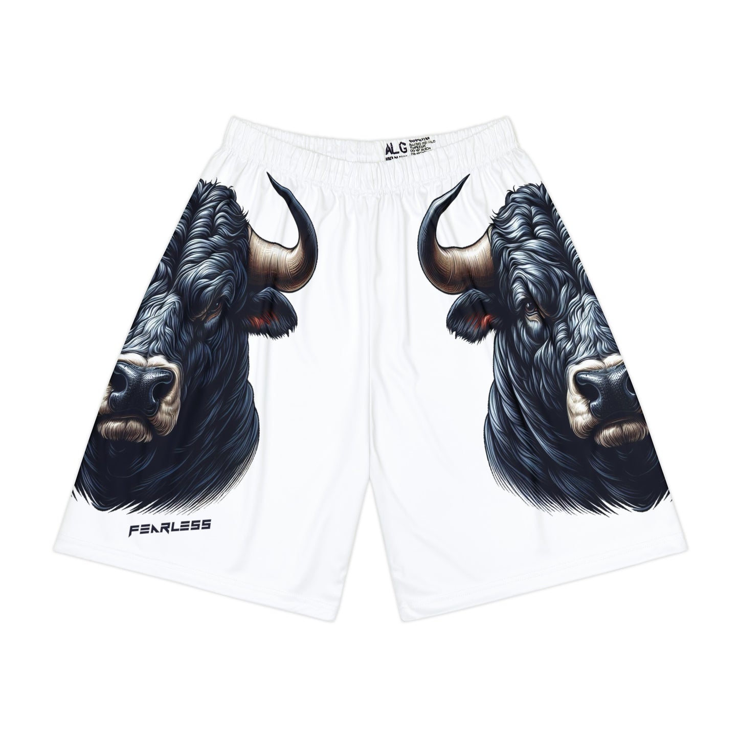 Black Bull Allover Print (No Pockets)