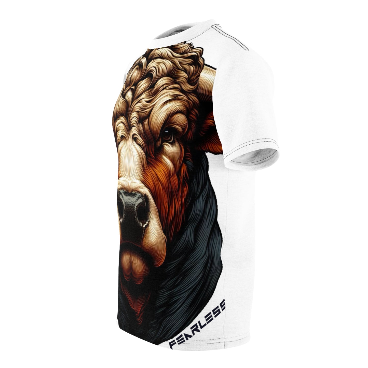 Brown Bull Allover Print Tee