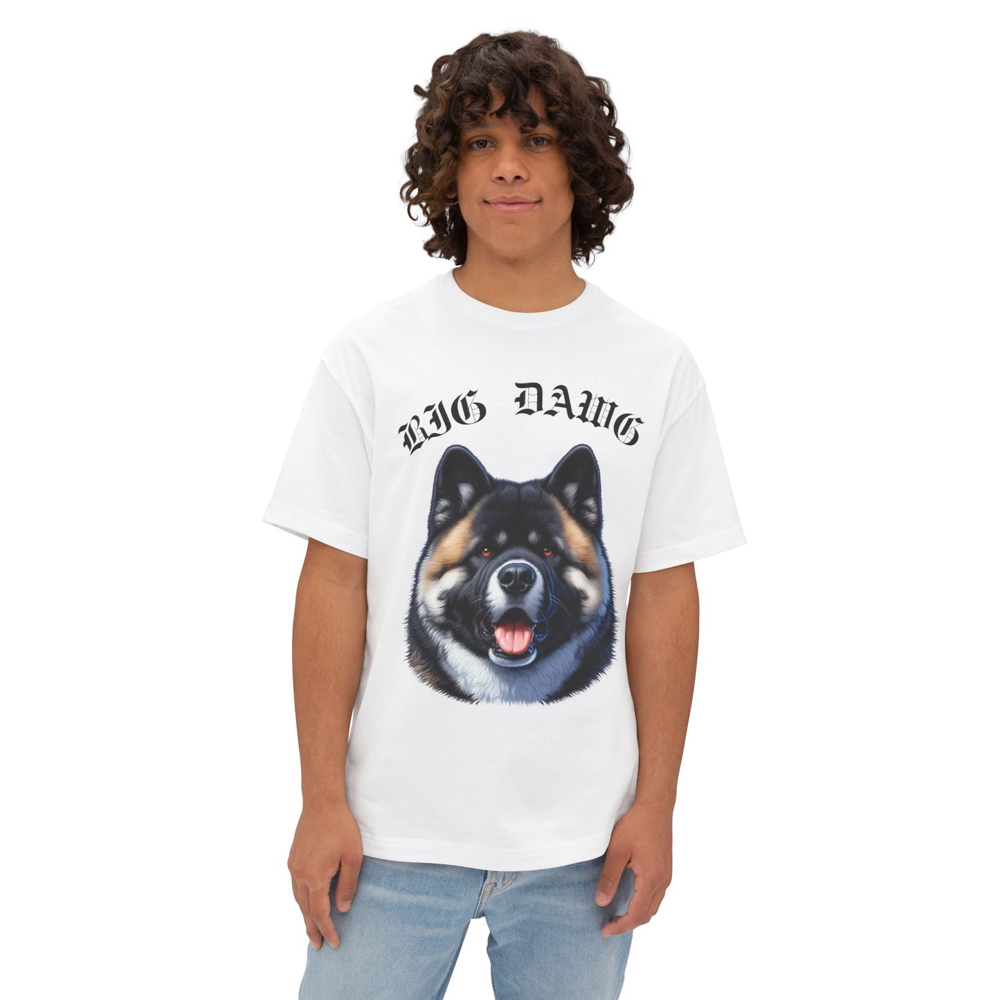 Big Dawg Brown Akita Boxy Tee