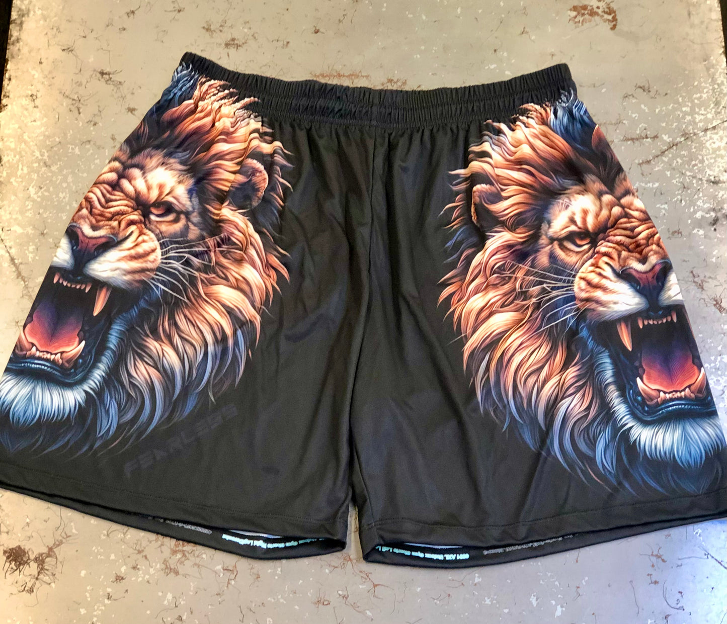 Lion Allover Print (No Pockets)