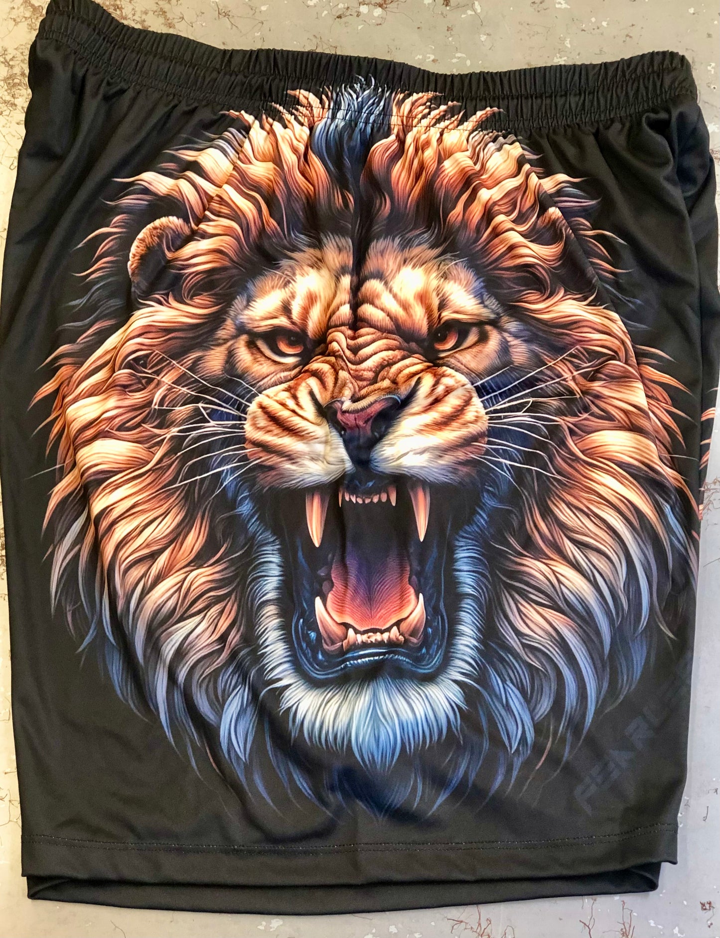 Lion Allover Print (No Pockets)
