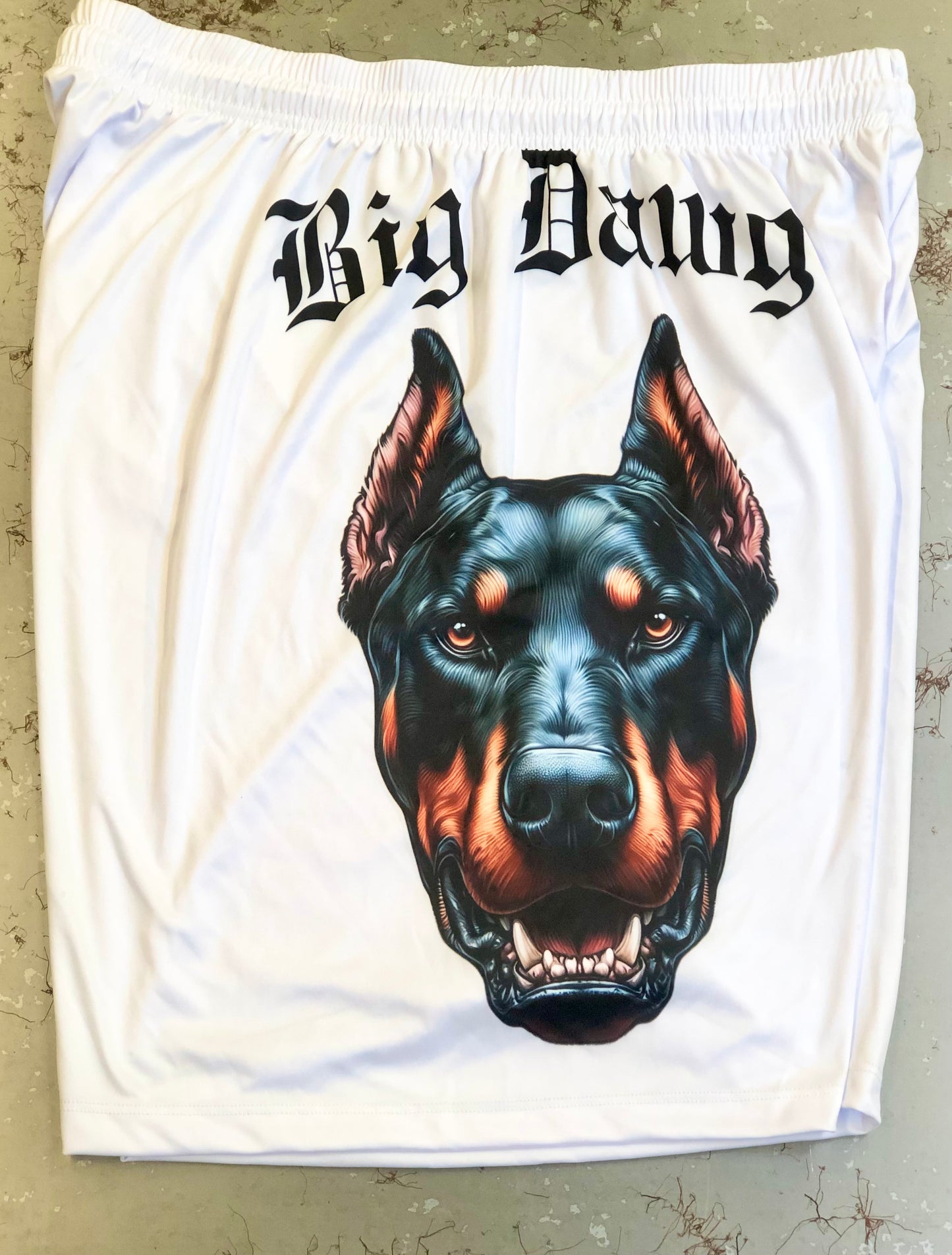 Big Dawg Doberman Allover Print (No Pockets)