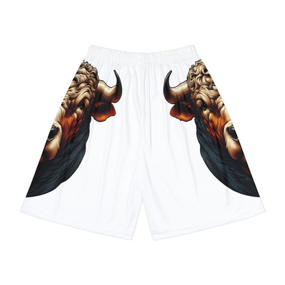 Brown Bull Allover Print (No Pockets)