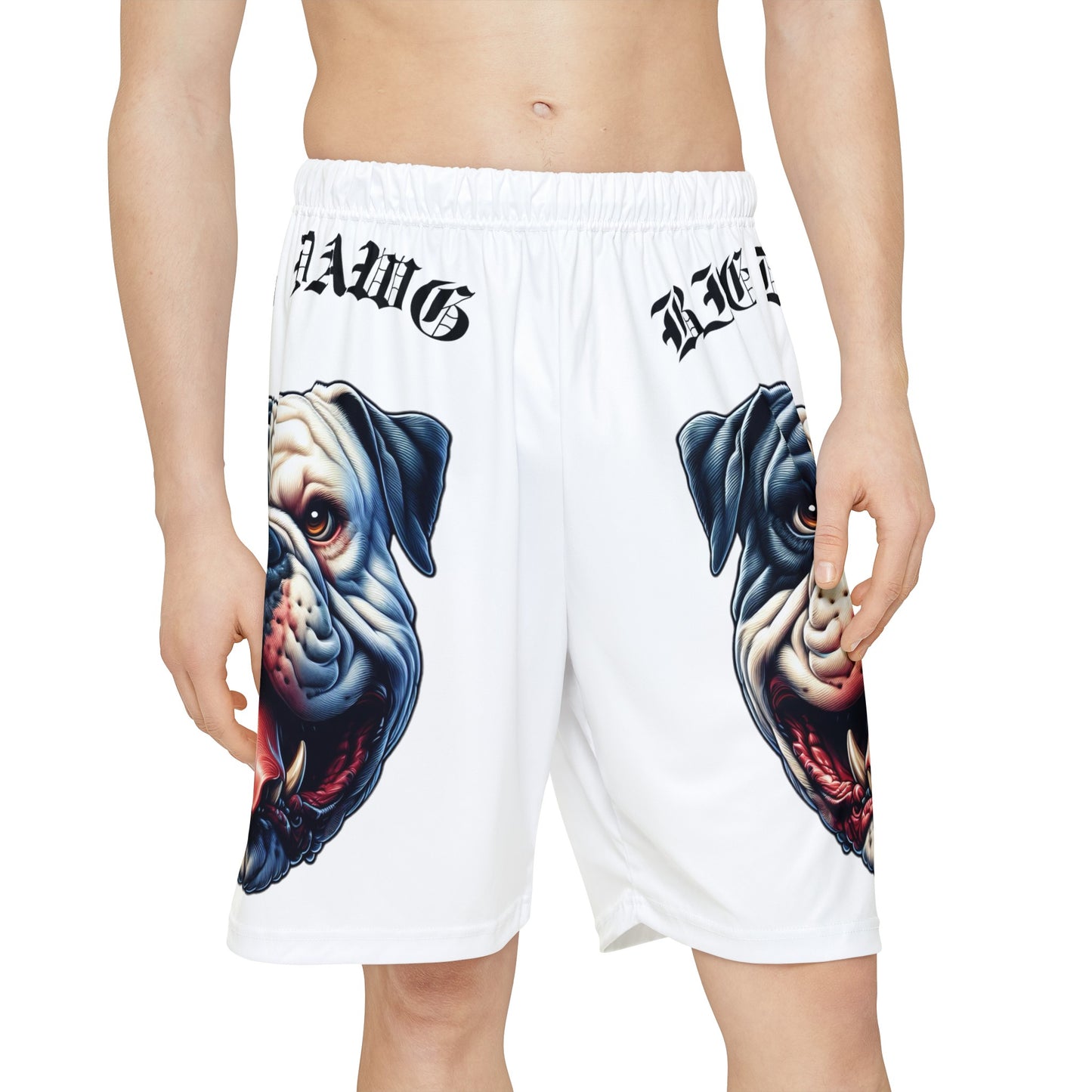 Big Dawg Bulldog Allover Print (No Pockets)